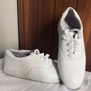 White Leather Keds